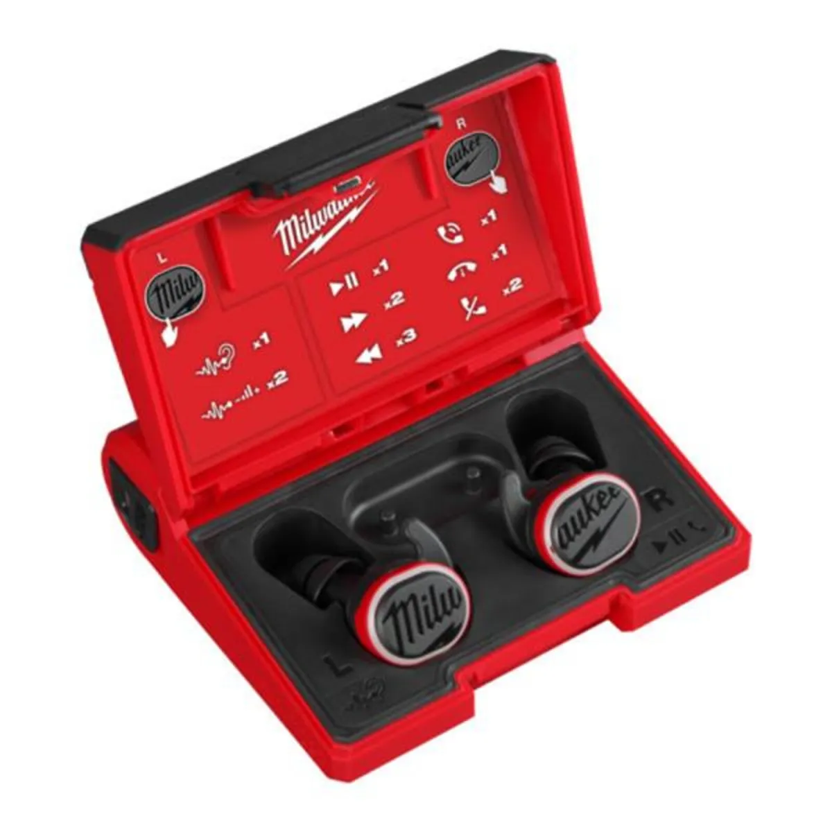 Milwaukee REDLITHIUM Bluetooth Jobsite Earbuds - Image 2