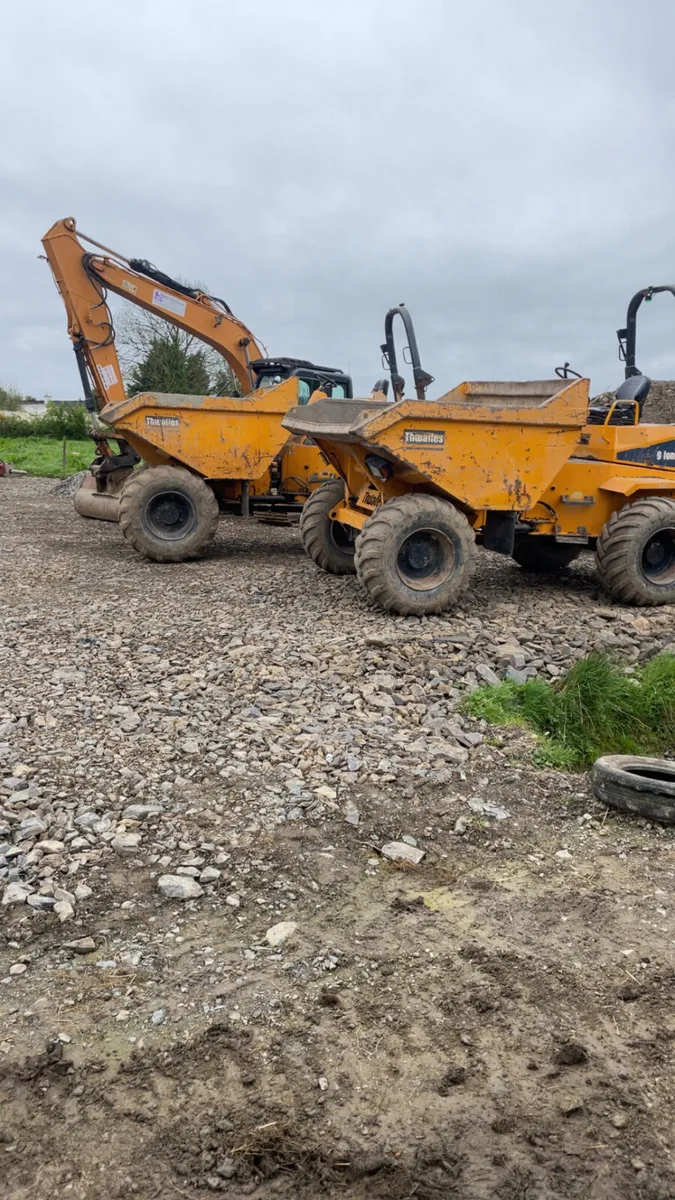 9 ton dumpers for hire