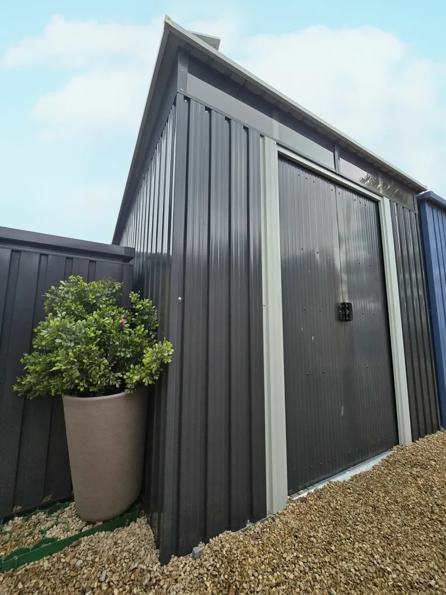 8ft x 6ft Steel Pent Shed - Image 1