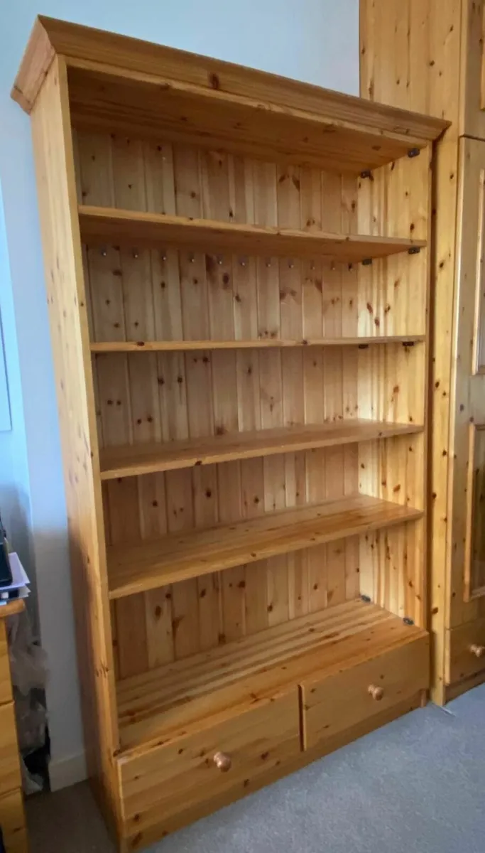 Bookcase and Study Desk - Image 1