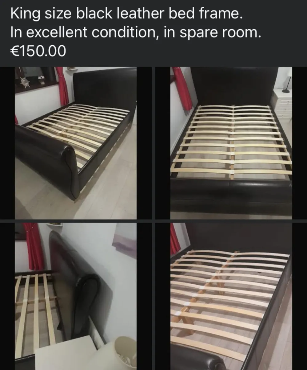 King size bed frame - Image 2