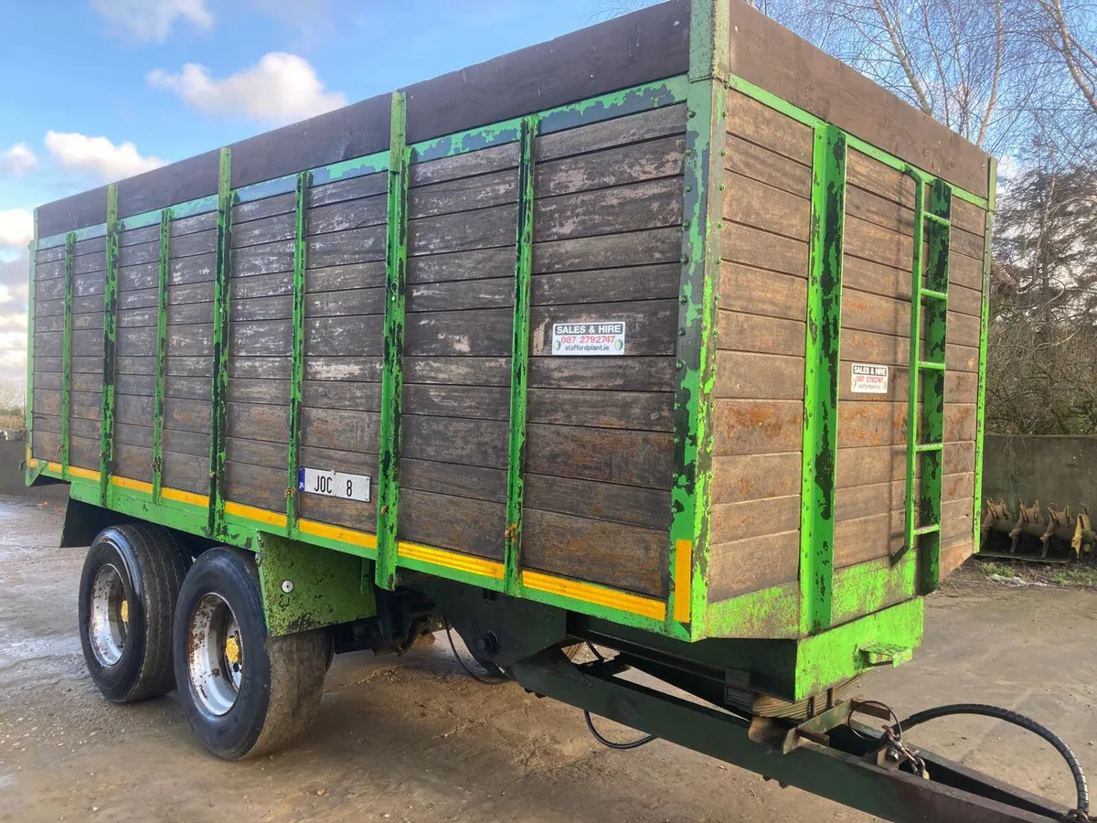 Brennan 19ft grain trailer.  Good clean trailer - Image 1