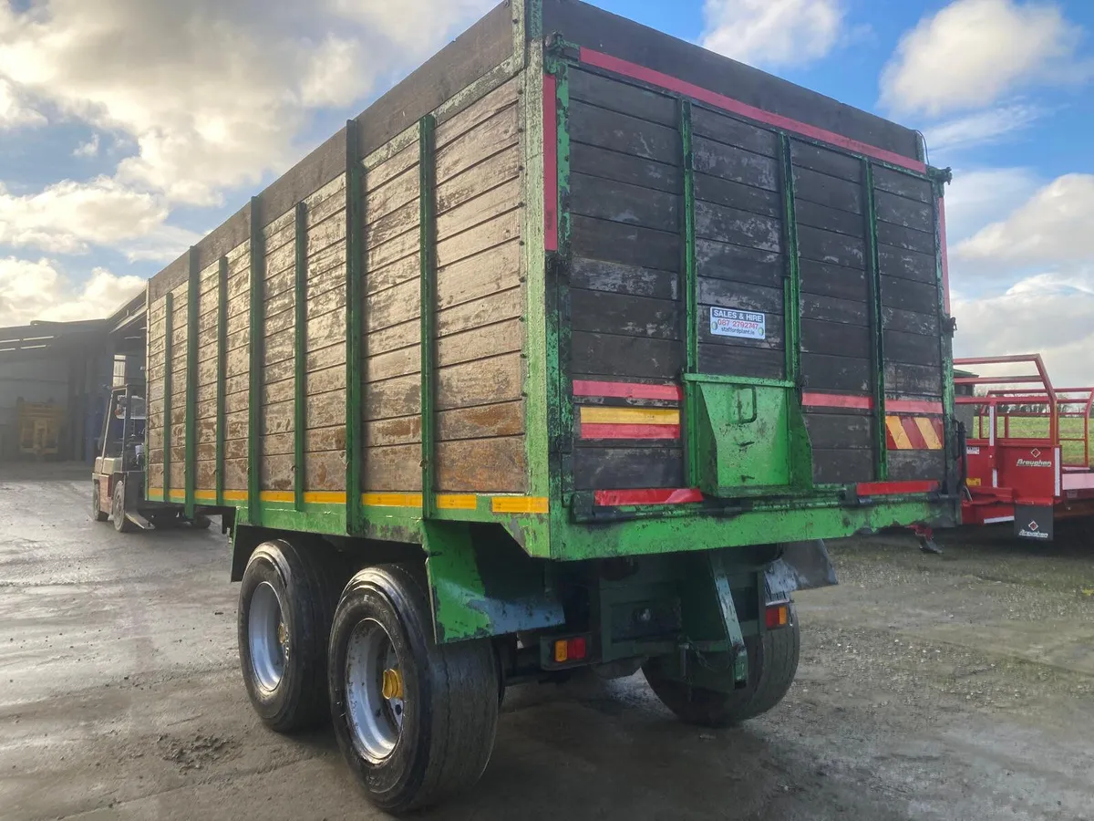 Brennan 19ft grain trailer.  Good clean trailer - Image 4