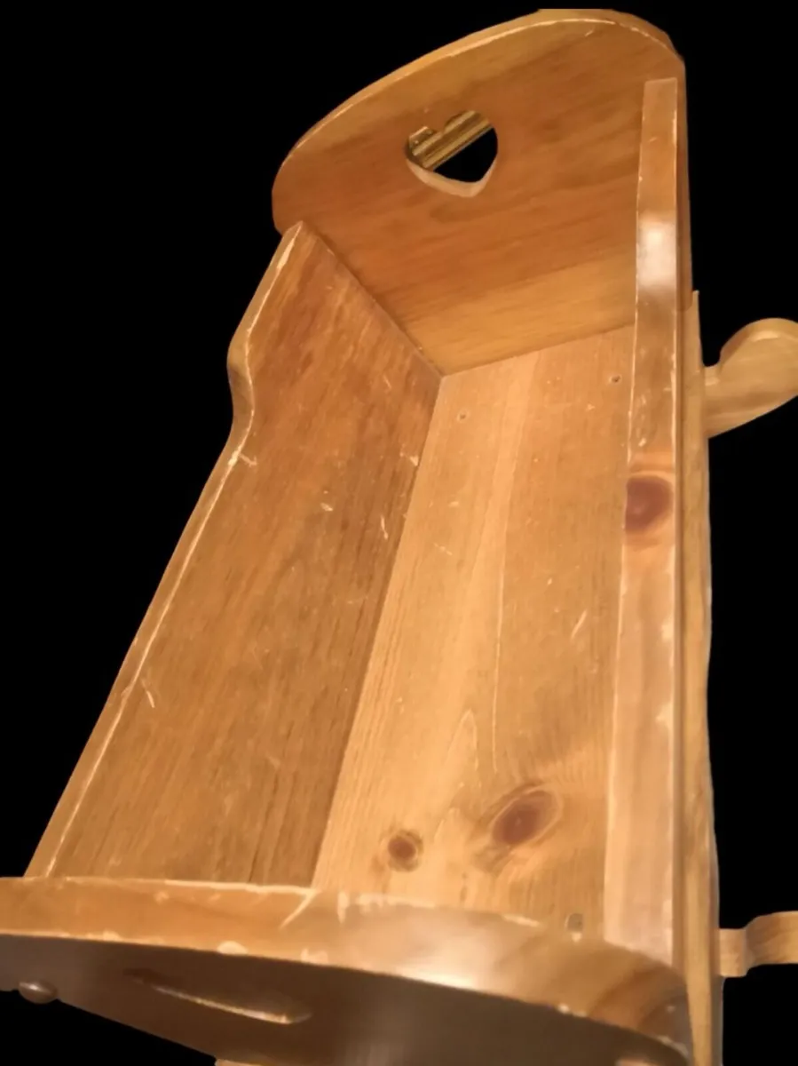 Solid wood cradle handmade - Image 2