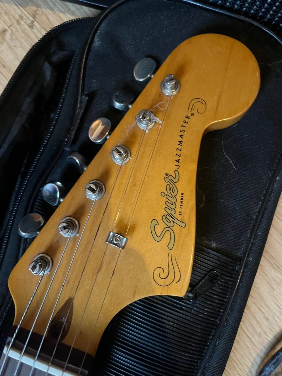 Fender Jazzmaster Guitar and Amplifier - Image 3