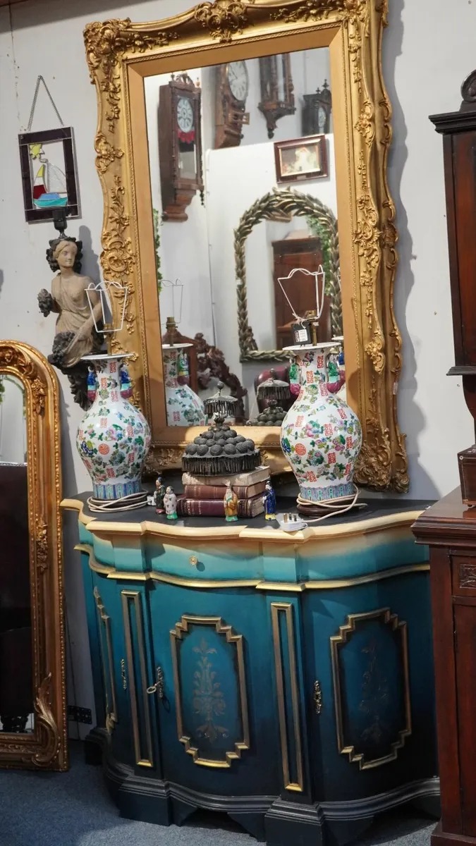 Upcycled Vintage Cabinet - Hand-Painted - Image 1
