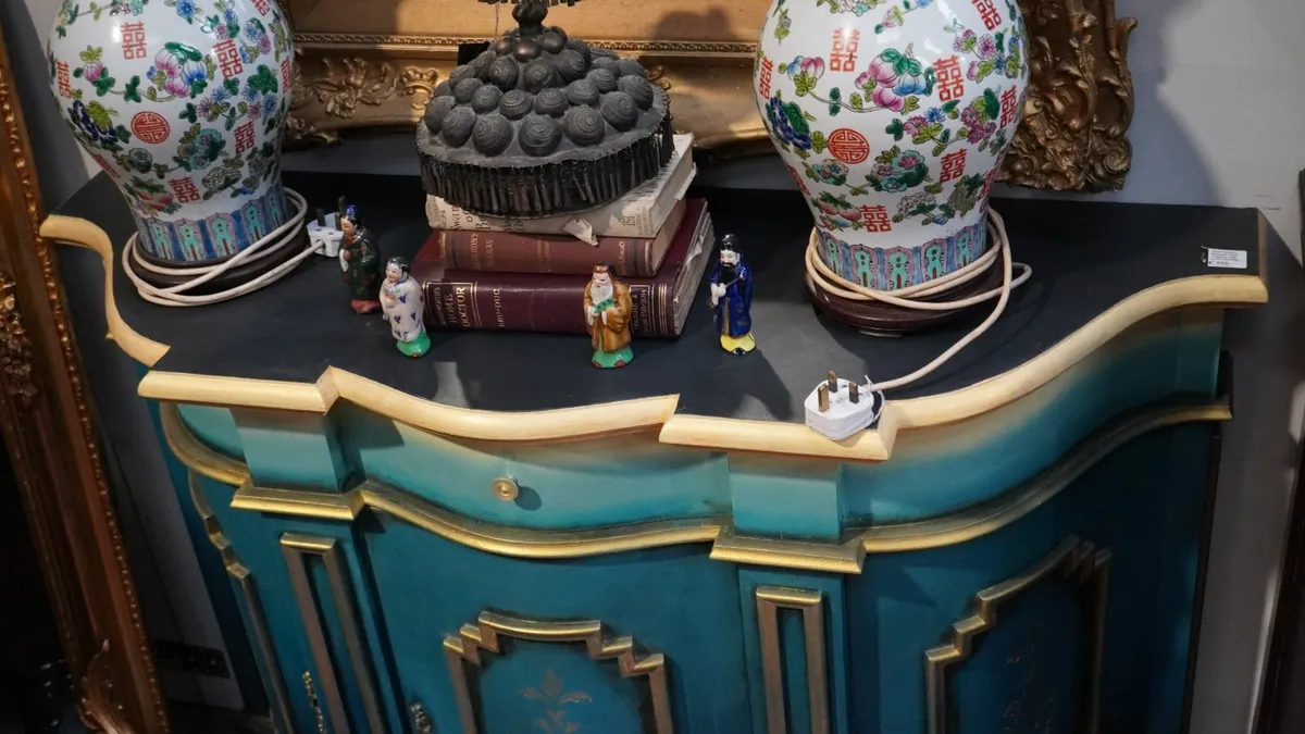 Upcycled Vintage Cabinet - Hand-Painted - Image 3