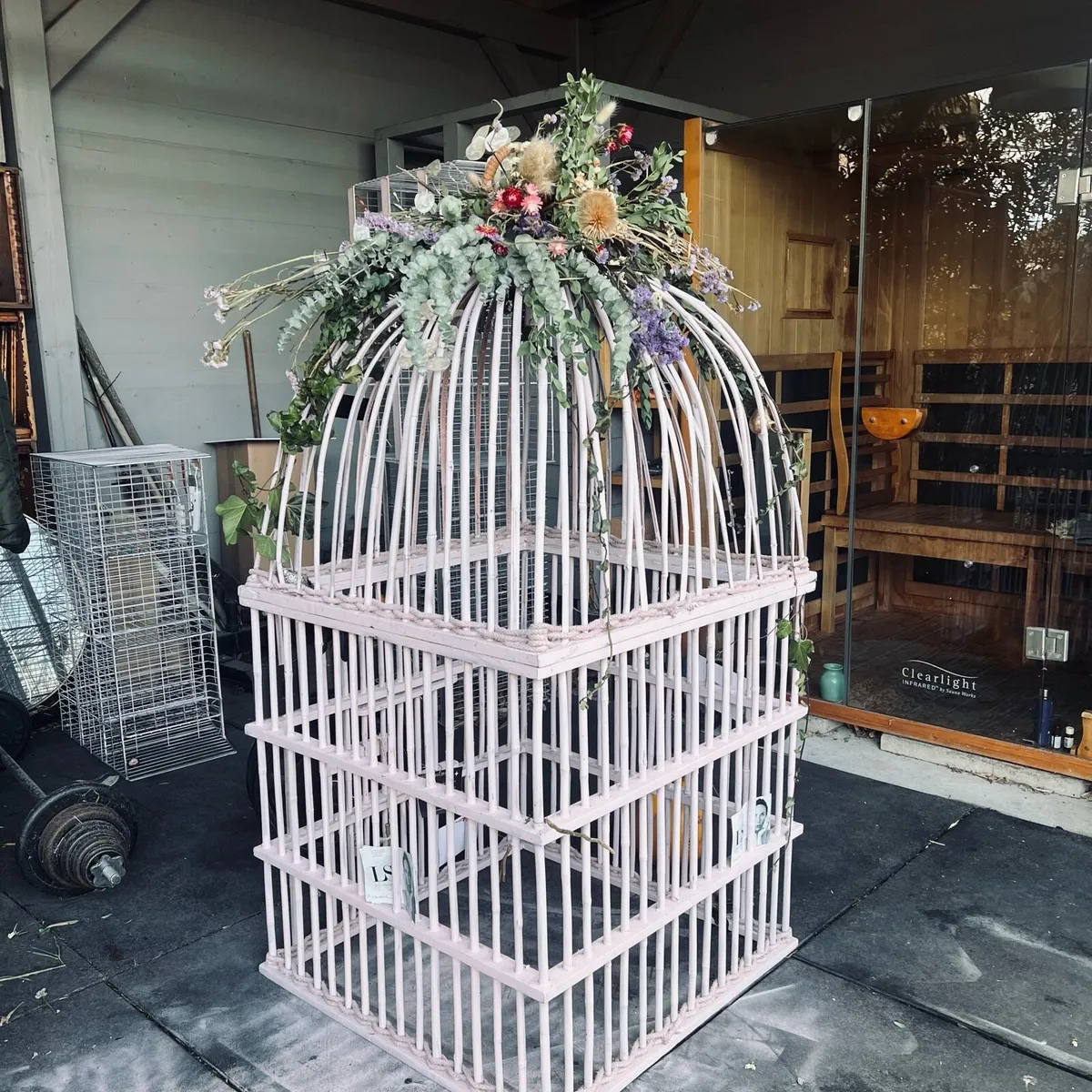 Decorative bird cage - large - 165 x 80cm - Image 1