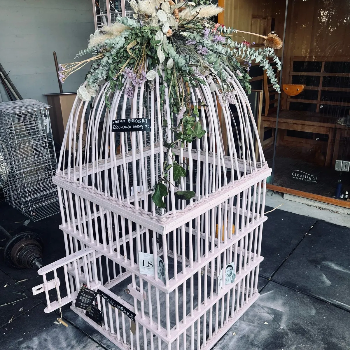Decorative bird cage - large - 165 x 80cm - Image 2