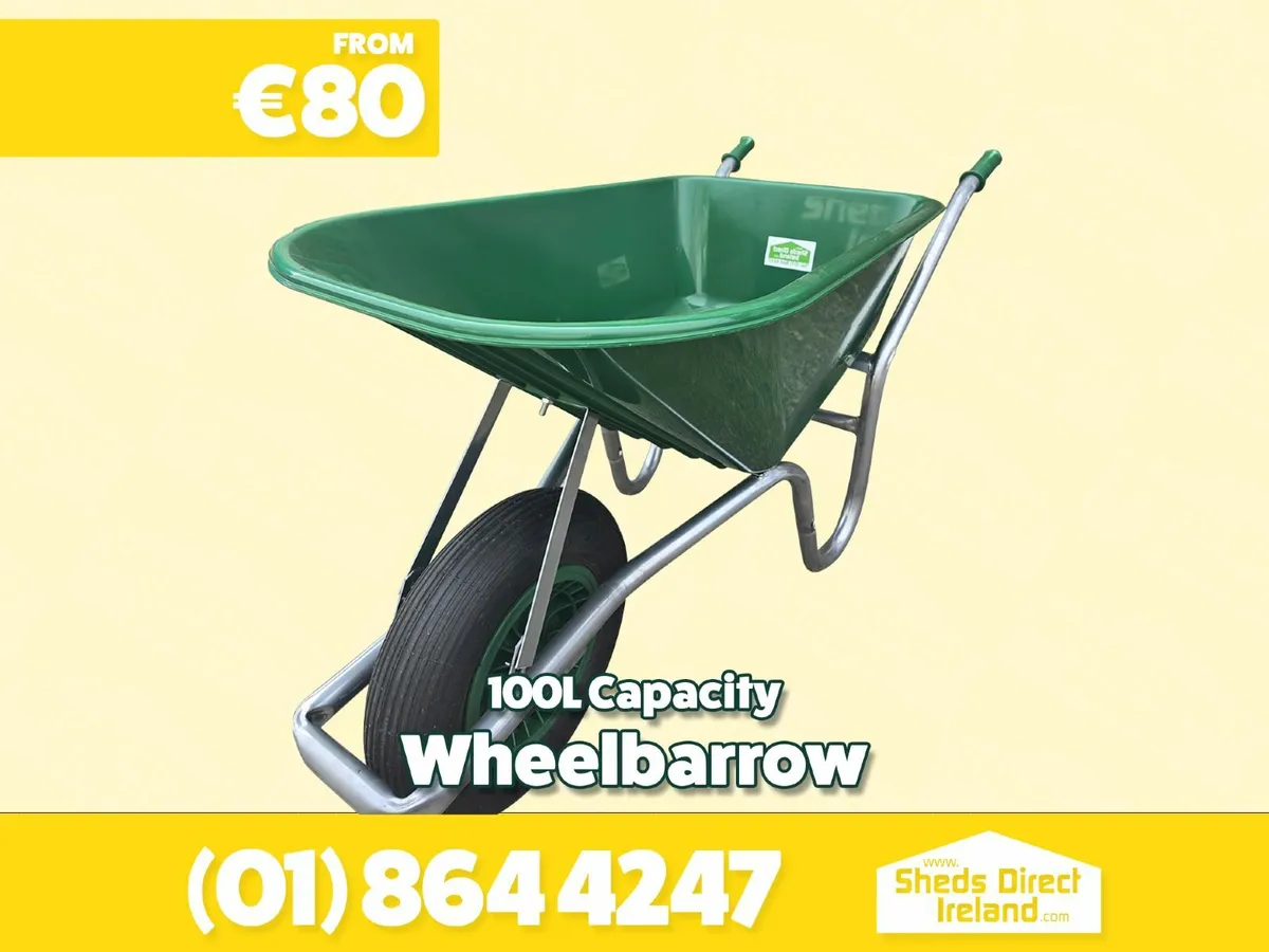 100L Plastic Wheelbarrow - Image 1