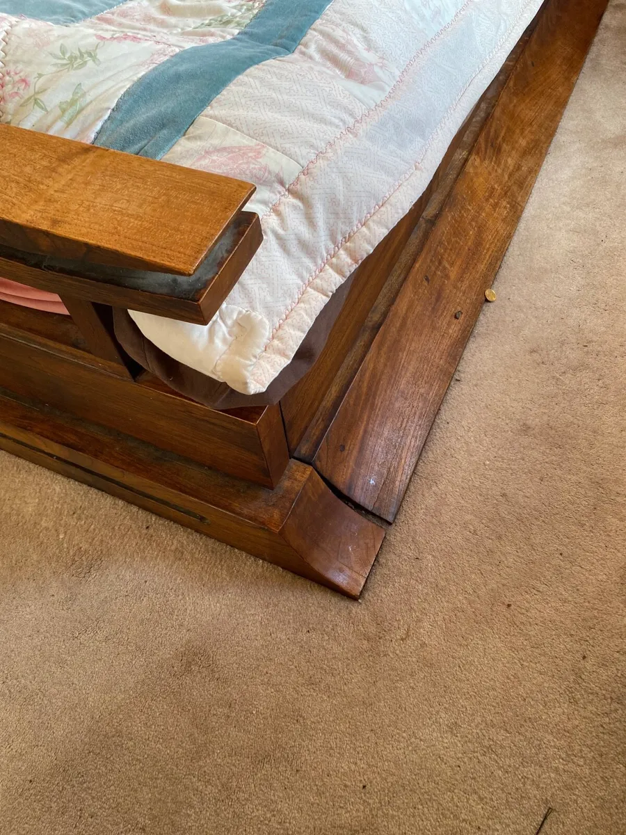 Indonesian Teak super King size bed frame - Image 1