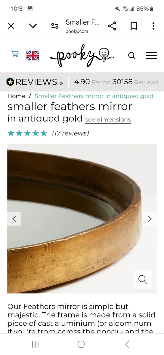 Pooky Feathers Mirror - Image 2