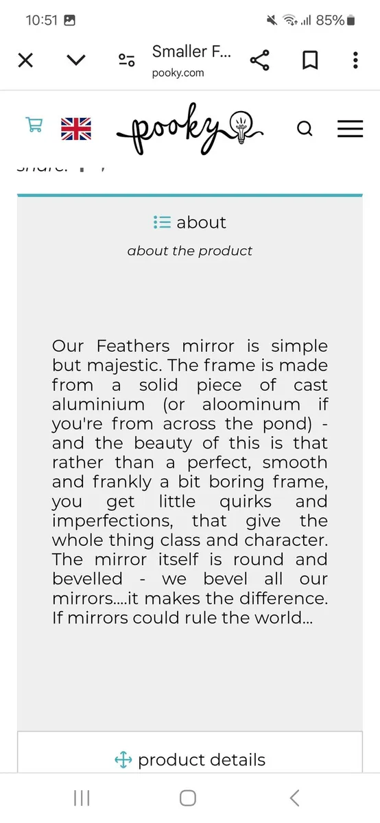 Pooky Feathers Mirror - Image 3