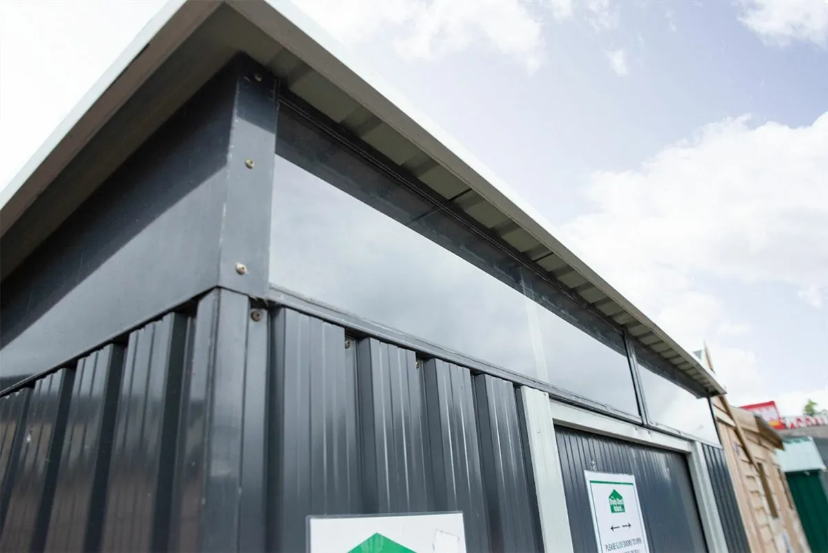 7.5ft x 7.5ft Steel Pent Garden Shed - Image 3