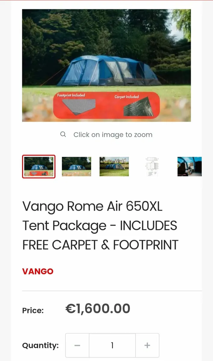 Vango Rome Air 650xl tent - Image 2