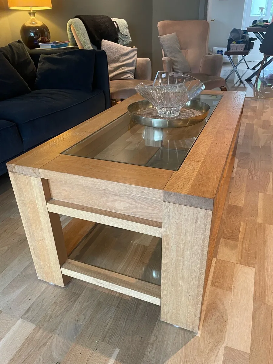 Solid Oak Coffee Table - Image 2