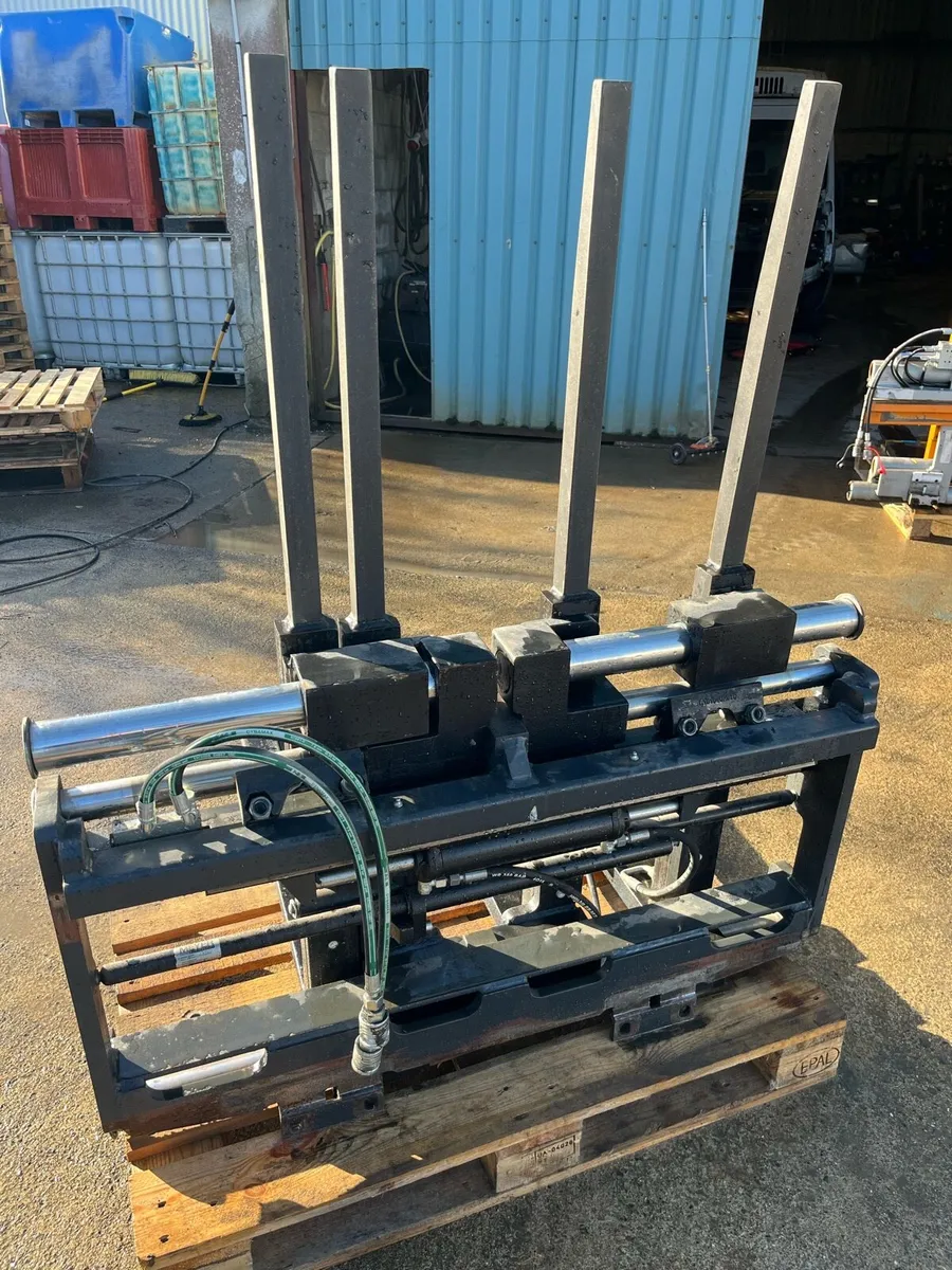2 x forklift double pallet stackers - Image 2