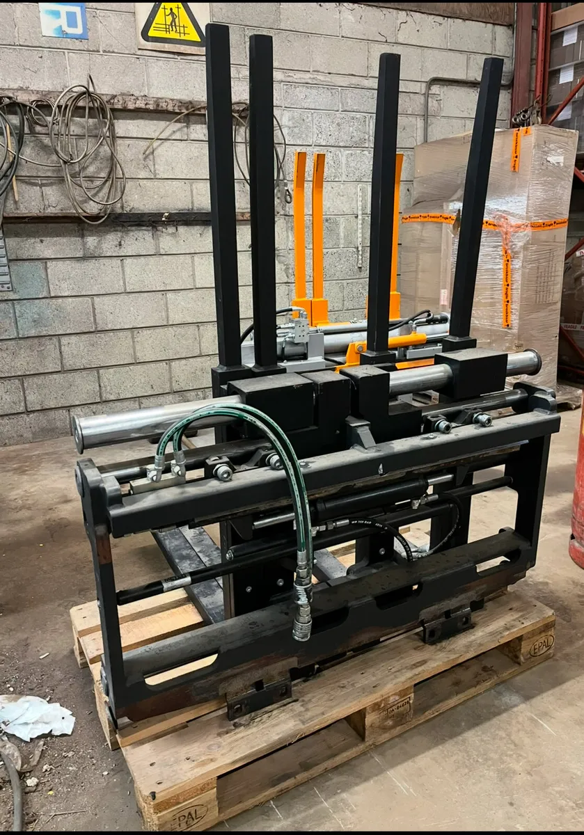 2 x forklift double pallet stackers - Image 3