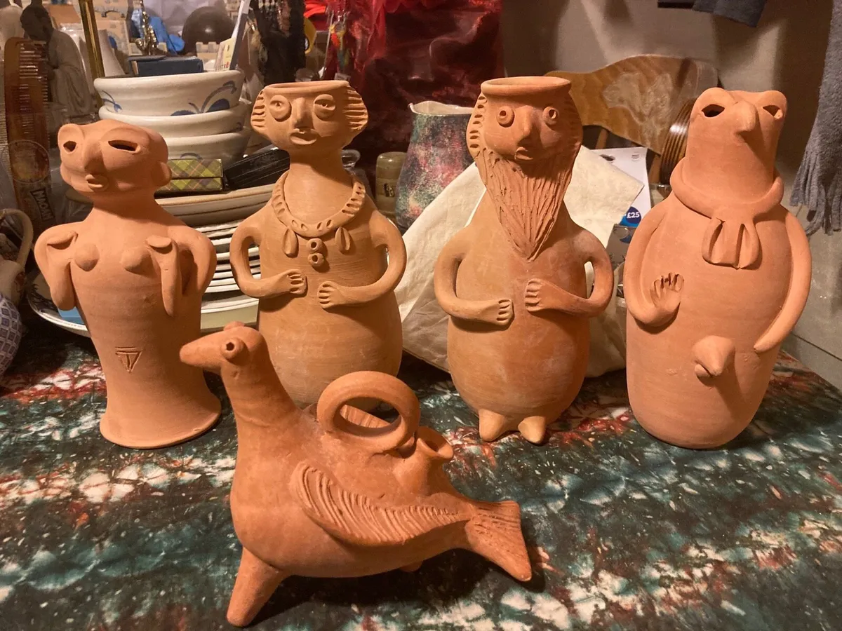 Ibiza terracotta pottery figure collection