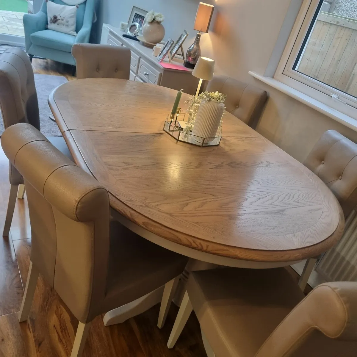 Modern Dining Table & Chairs & Dresser - Image 3