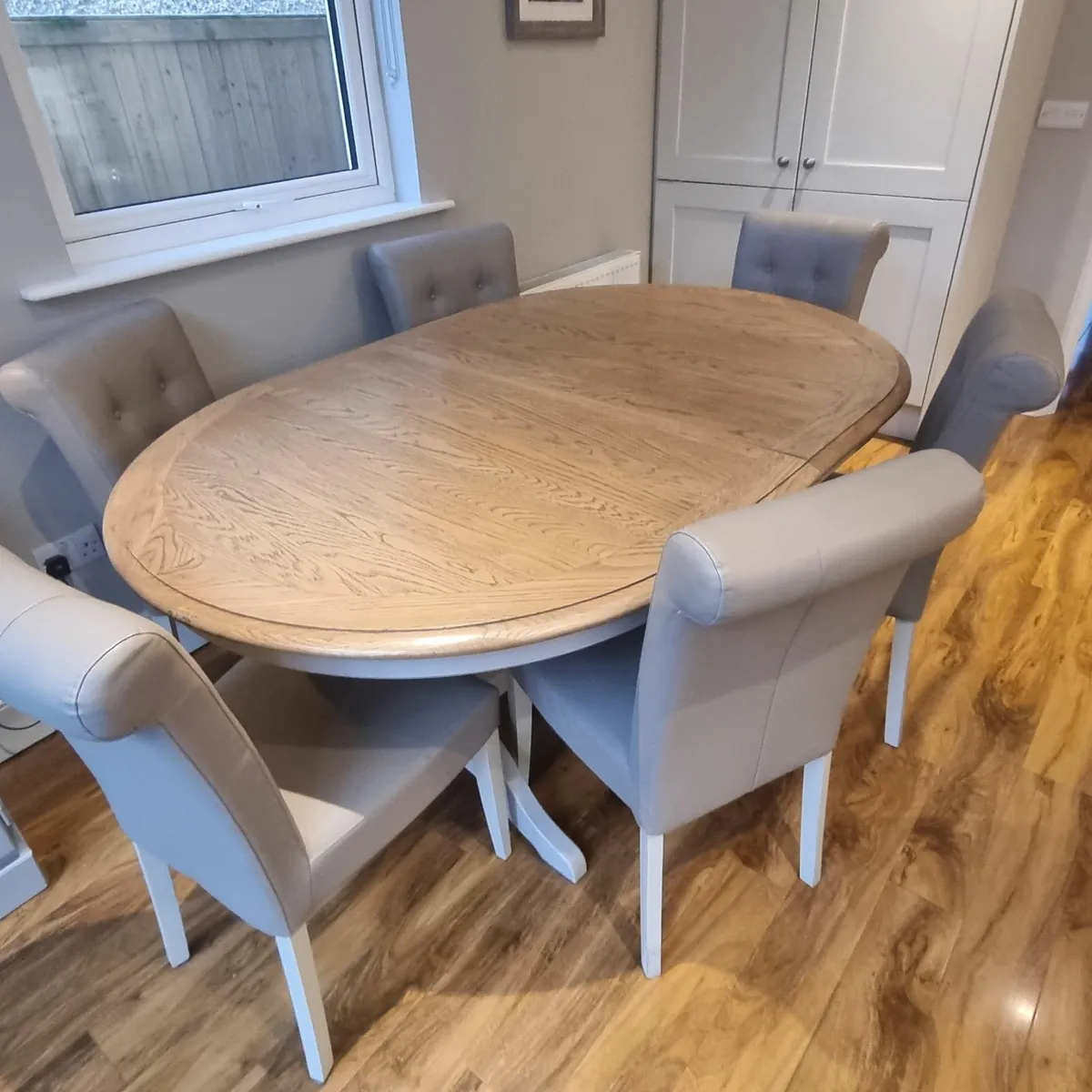 Modern Dining Table & Chairs & Dresser - Image 1
