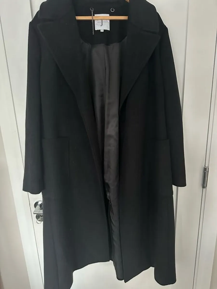 PRICE REDUCED Jasper Conran Black Ladies Wool Coat - Image 2