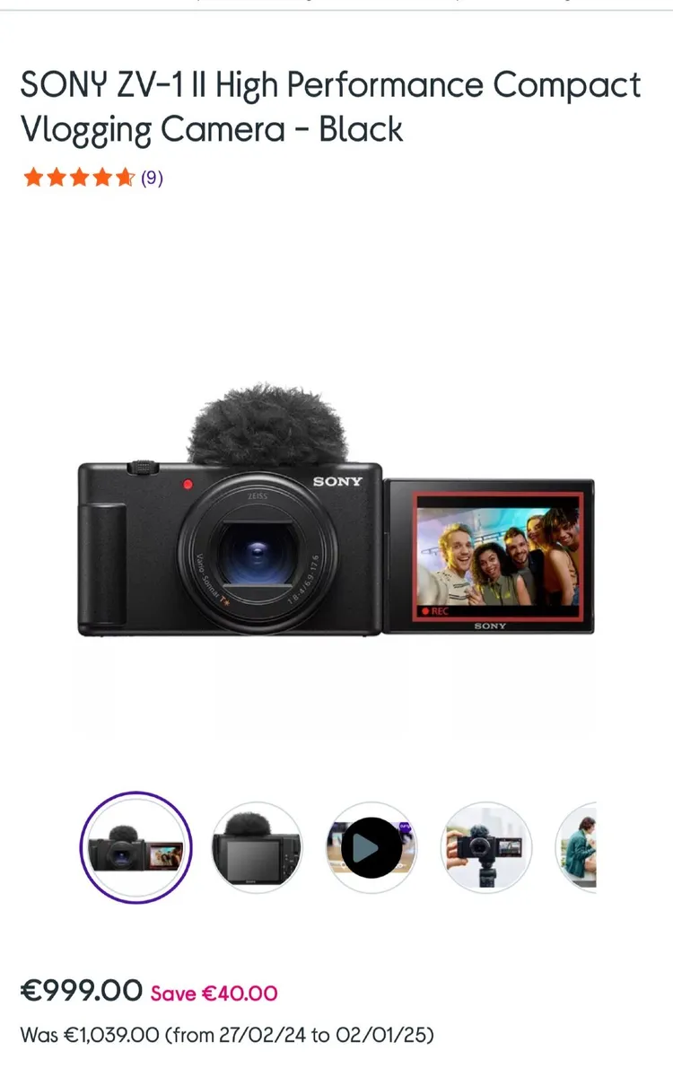 Sony Zv1- ii Blogger Camera - Image 1