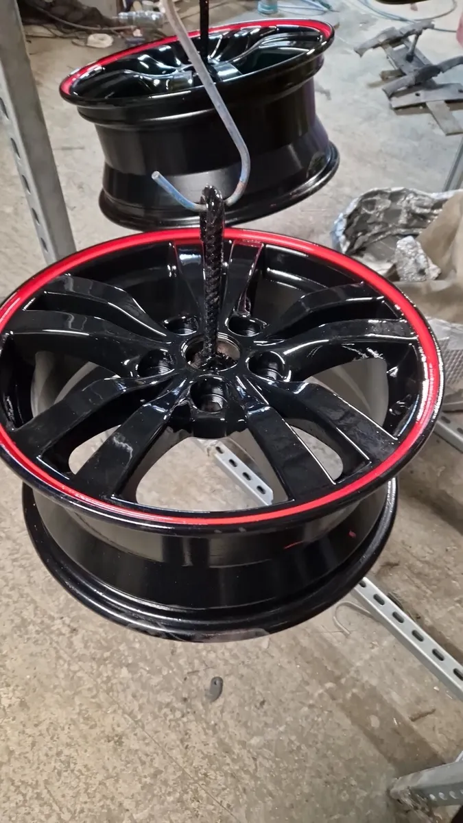 Powder coating wheels and gates - Image 1