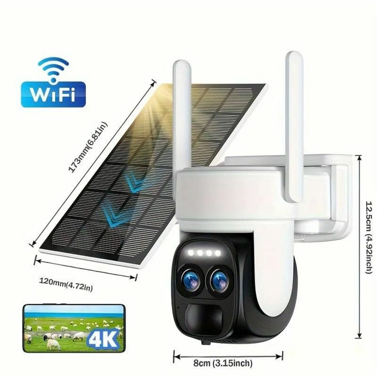 WI  FI CAMERA WITH  SOLAR PANEL - Image 3