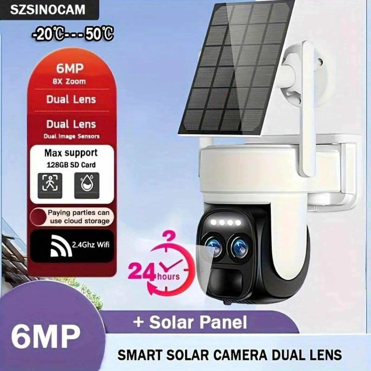 WI  FI CAMERA WITH  SOLAR PANEL - Image 1