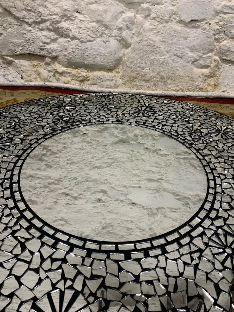 Large circular mosaic Mirror - Image 4