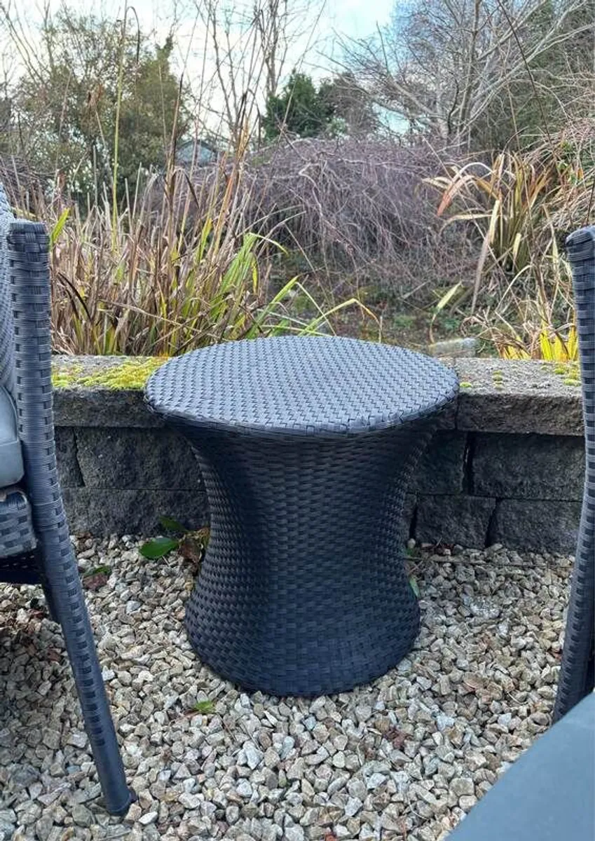 Garden Patio Table, Chairs & Footstools - Image 3