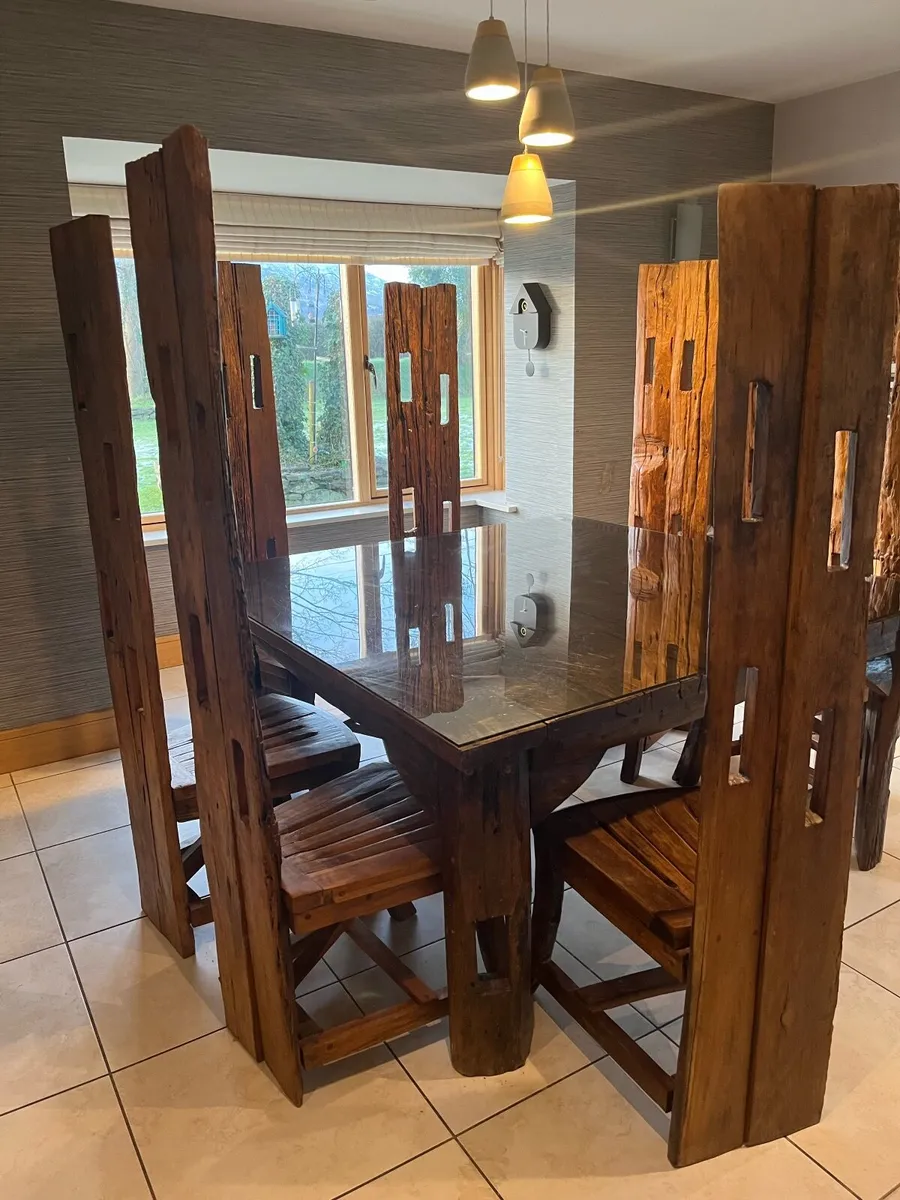 Dining Table & 8 Chairs - Image 1