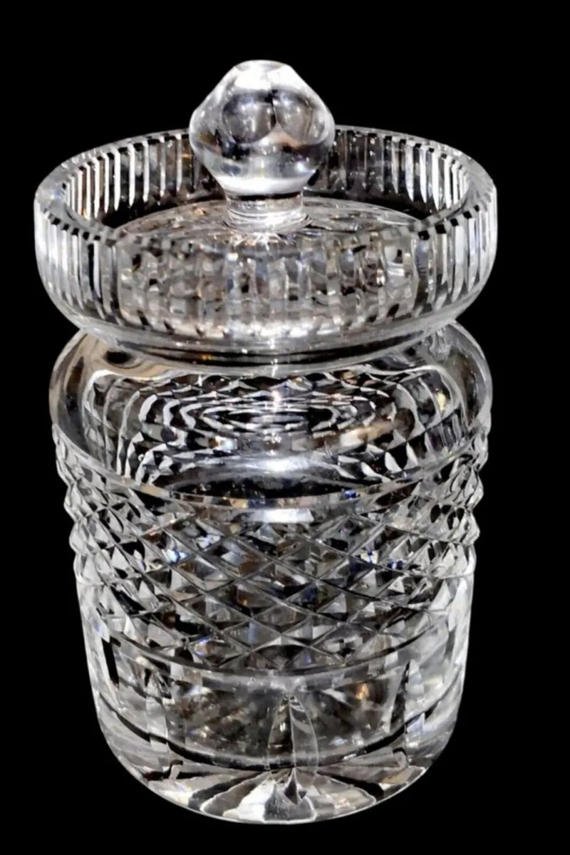 Waterford crystal lidded jar 13cm - Image 1