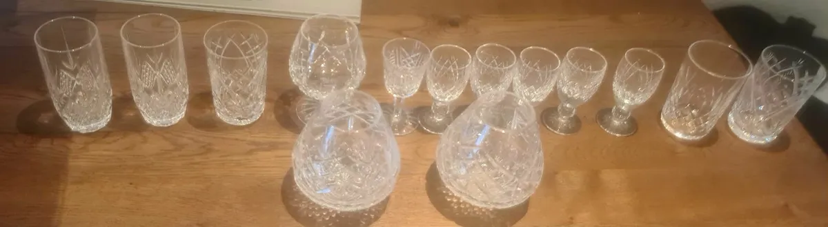 Waterford/Galway/Belfast crystal glassware - Image 2