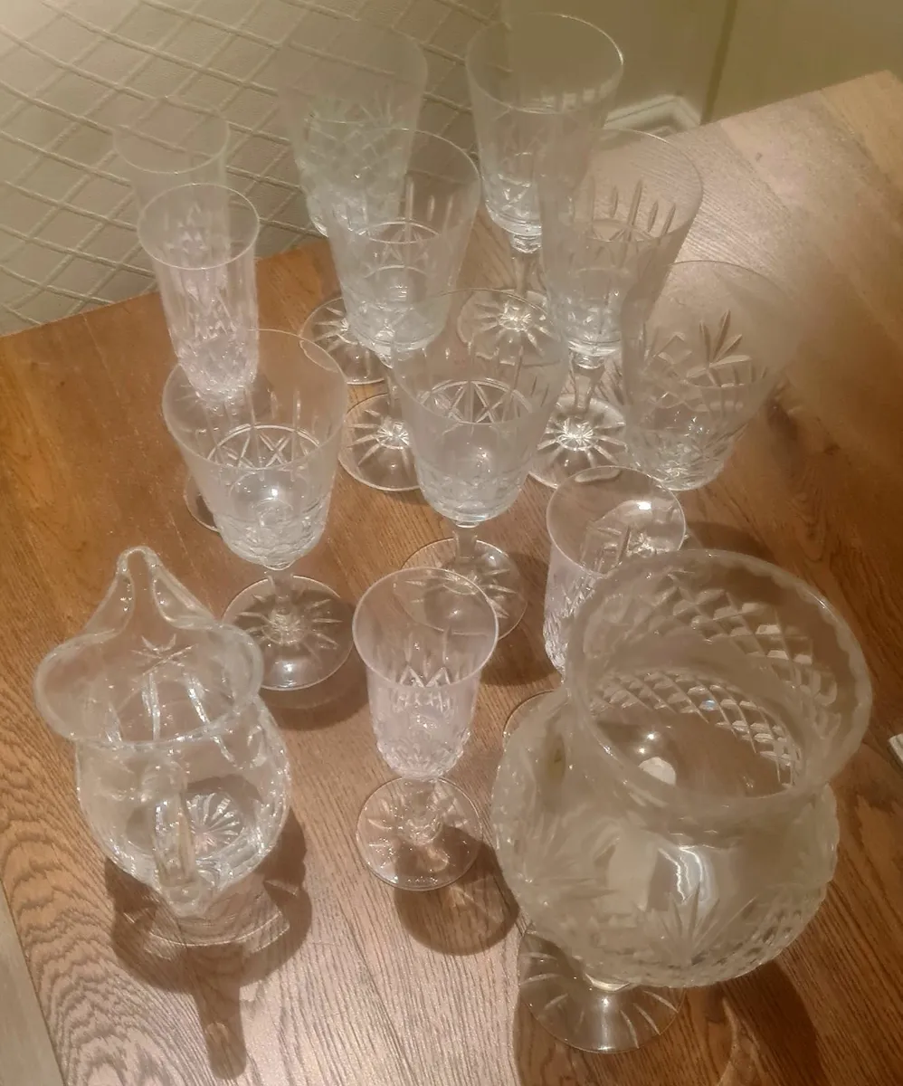 Waterford/Galway/Belfast crystal glassware - Image 3