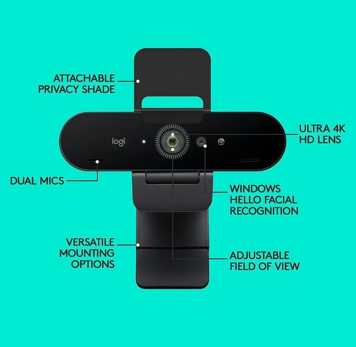 Logitech Brio Stream Webcam - Ultra 4K HD - Image 2
