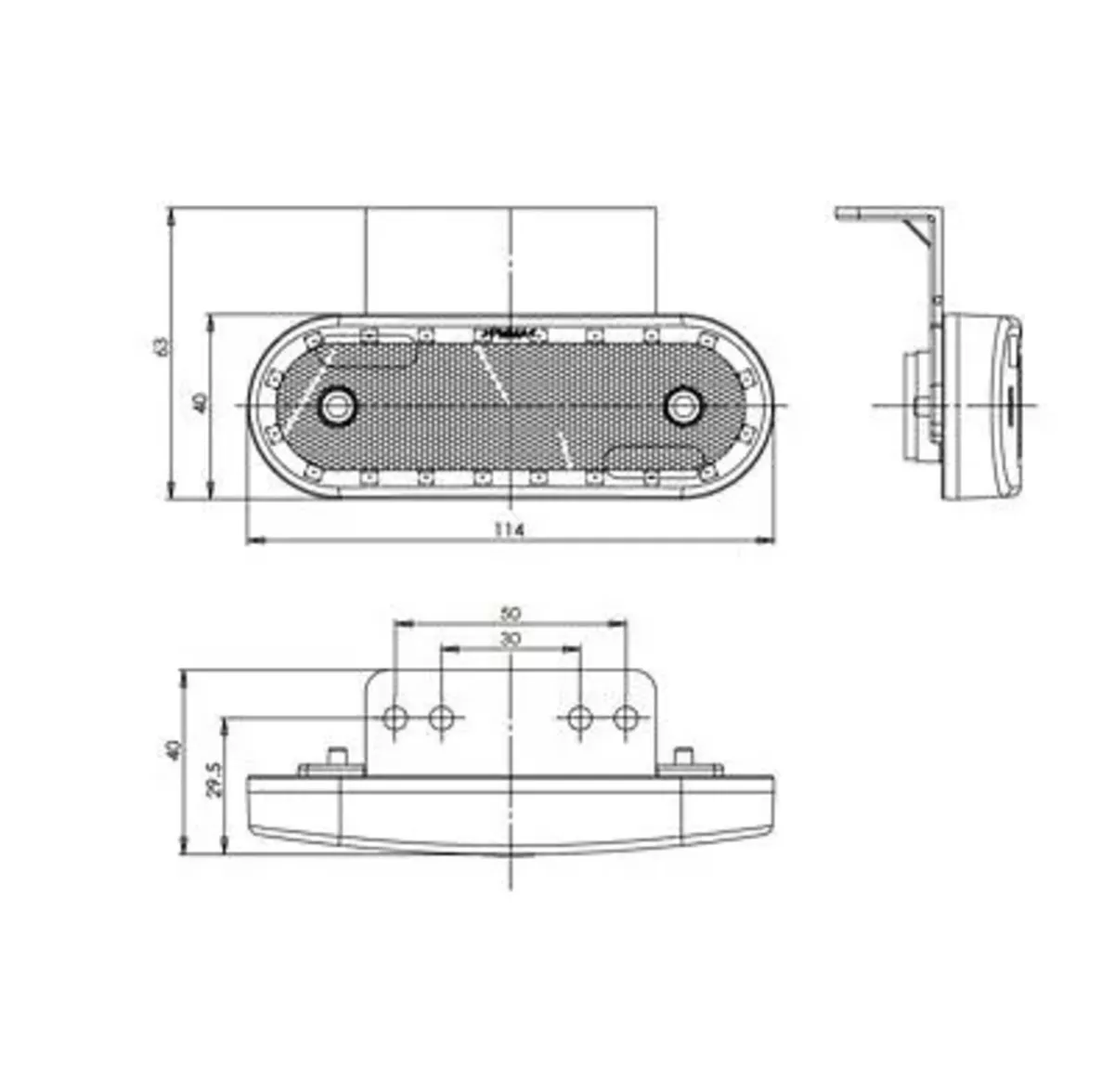 WAS LED Amber Side Marker Light with Indicator - Image 2