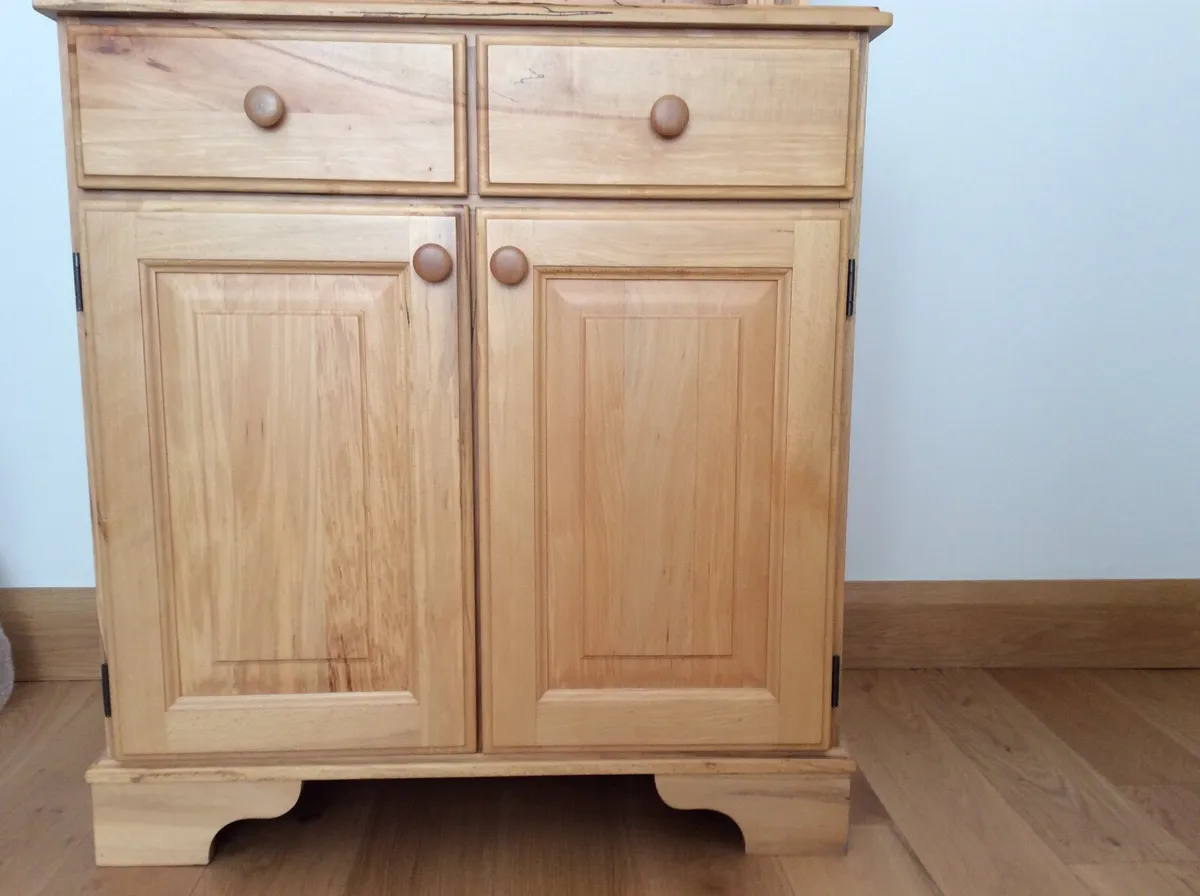 Solid hand made spalted beech dresser - Image 3