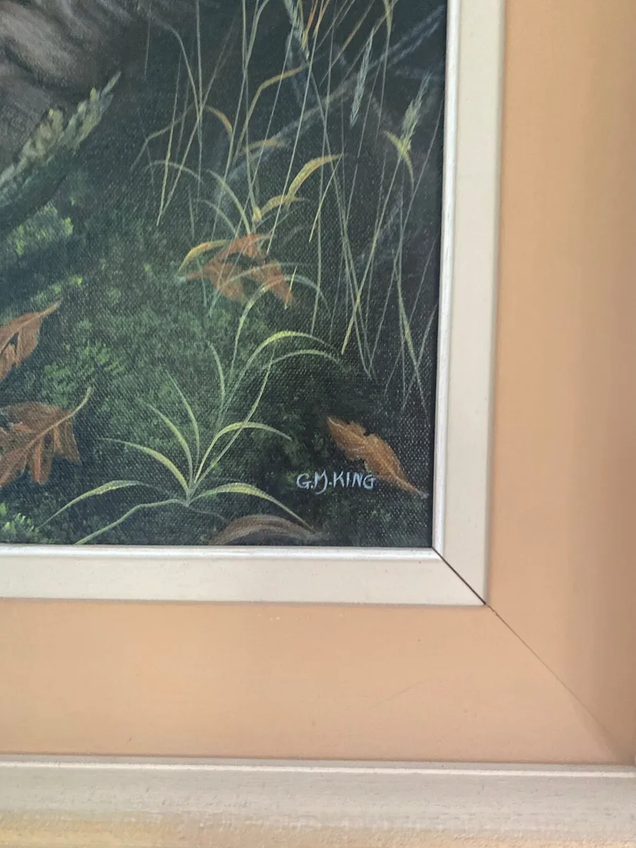 Two Original Oil on Canvas Paintings by G.M. King - Image 4