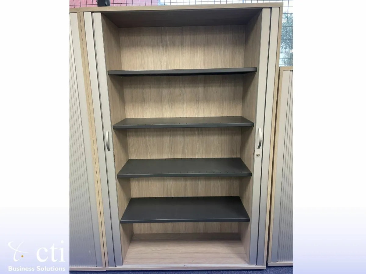 5 X Artic Oak Tambour Units - Grade A - Image 3