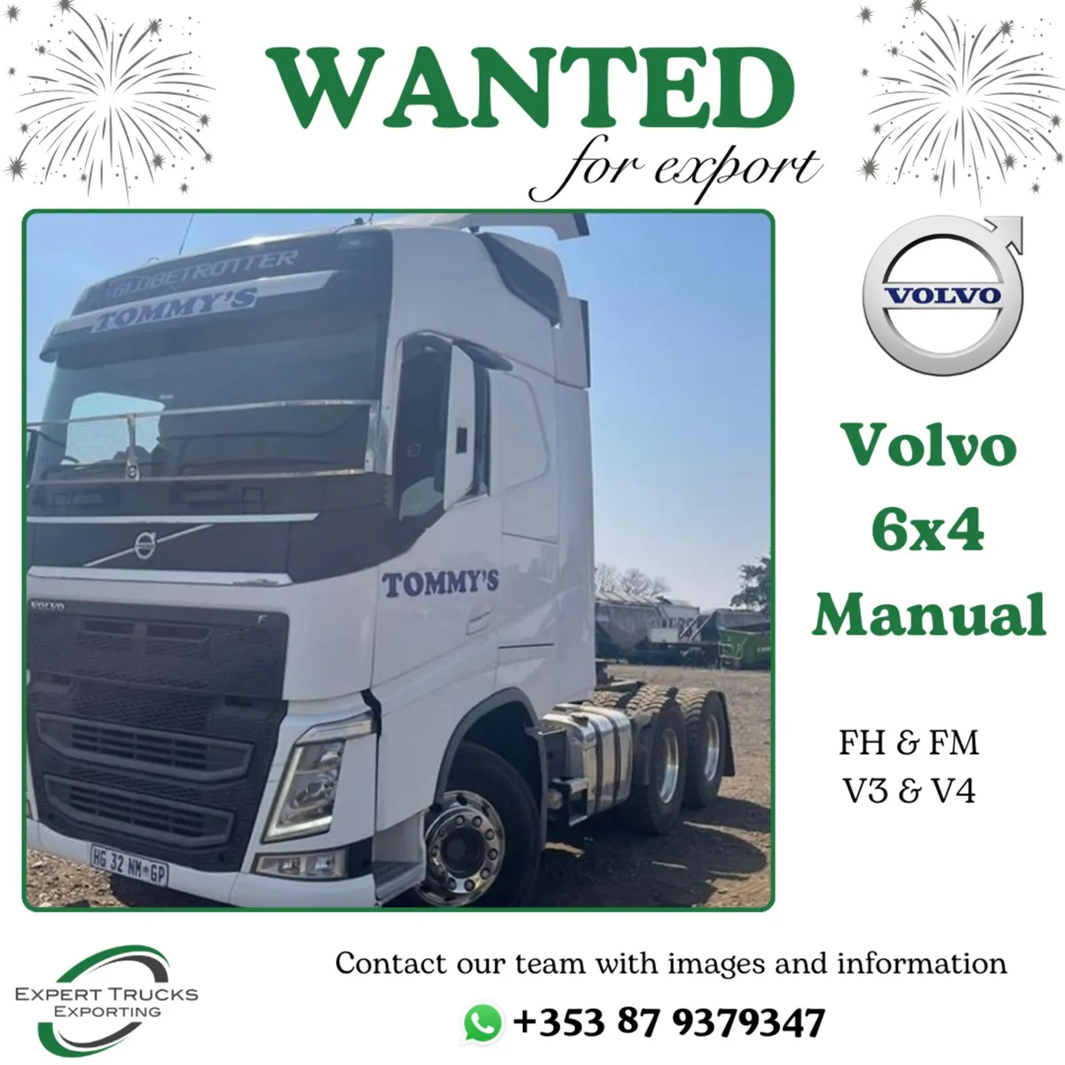Volvo 6x4  Manual | WANTED FOR EXPORT