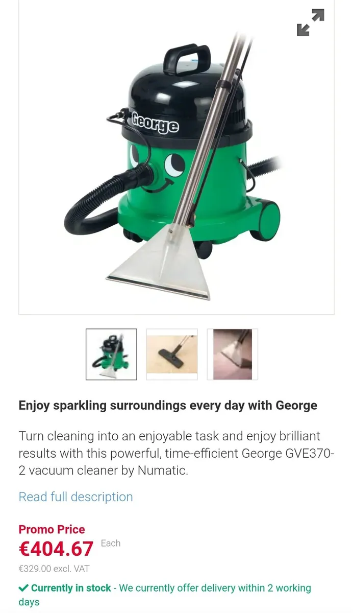 Henry Wet and Dry hoover / vacuum,sell as a lot - Image 1