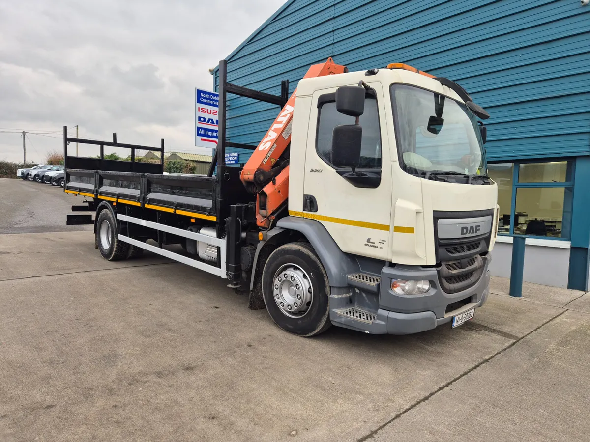 2014 DAF LF 18TON DROPSIDE AND CRANE - Image 1