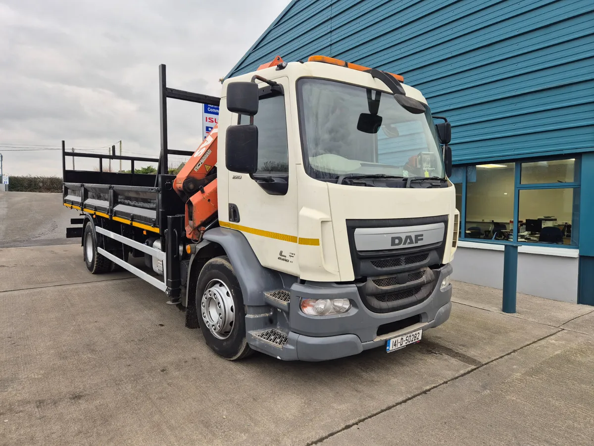 2014 DAF LF 18TON DROPSIDE AND CRANE - Image 2