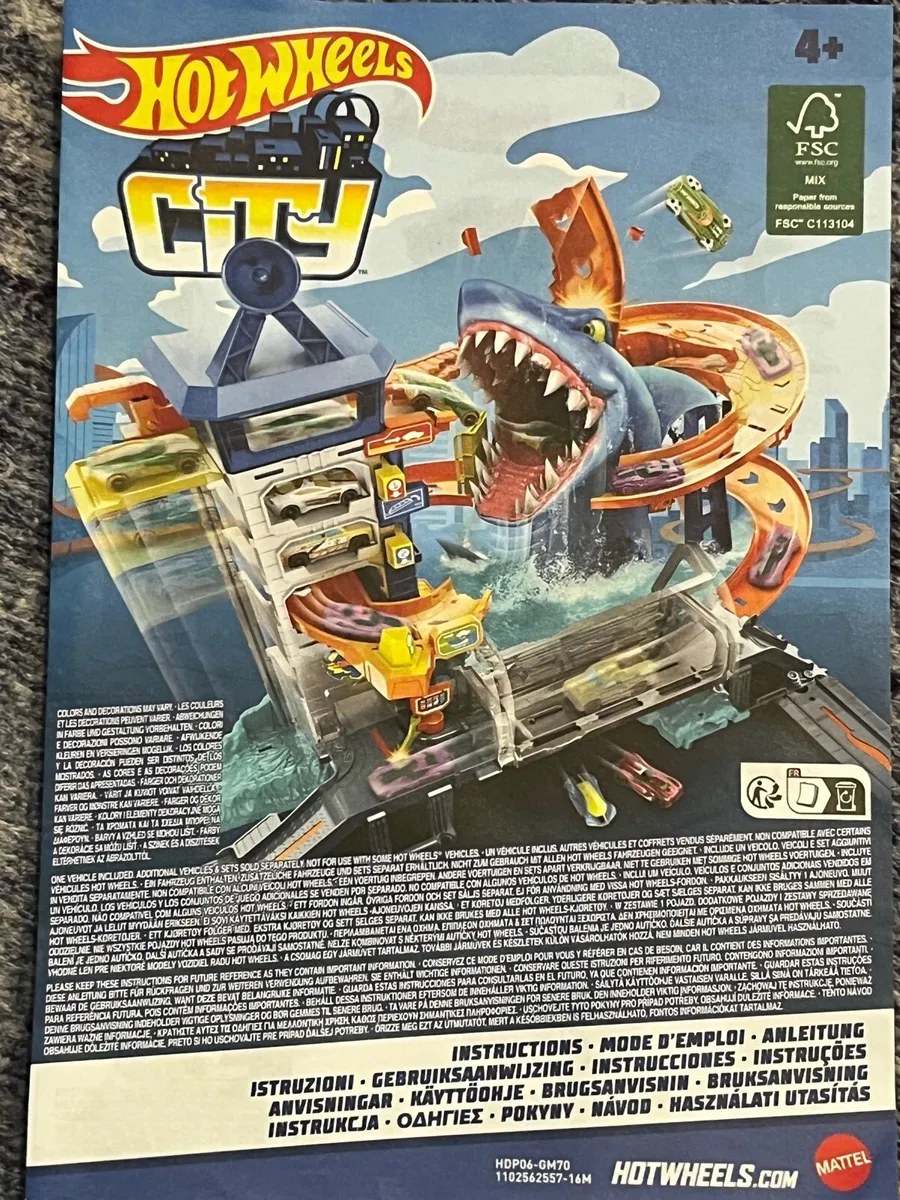 Hot Wheels City Attacking Shark Escape Playset - Image 2