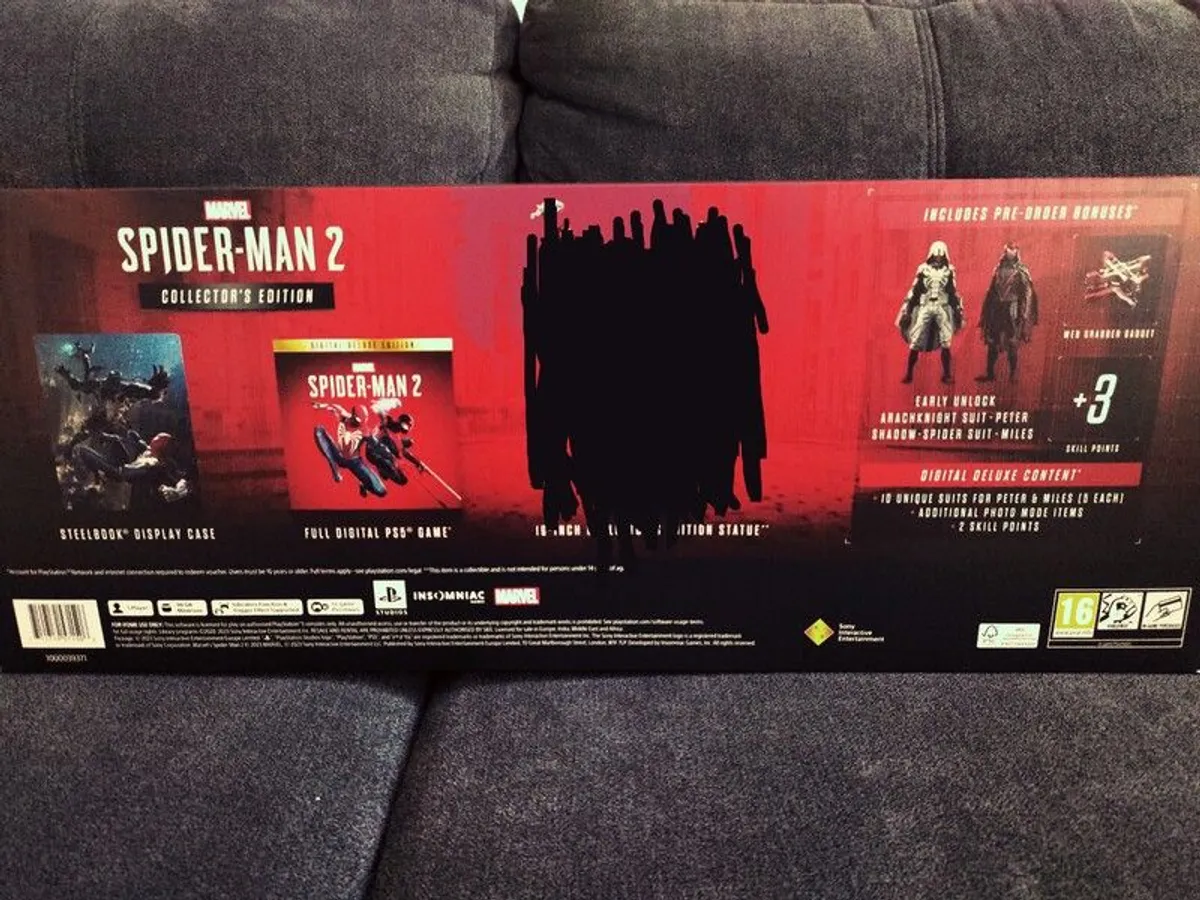 Marvel Spiderman2 Ultimate Ed. for PS5 (no statue) - Image 4