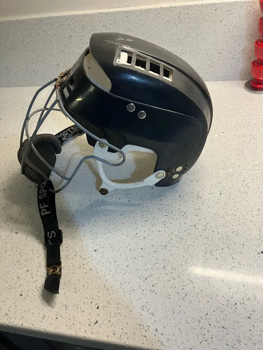 Old style Senior hurling helmet&guard Tipp/Cork - Image 1