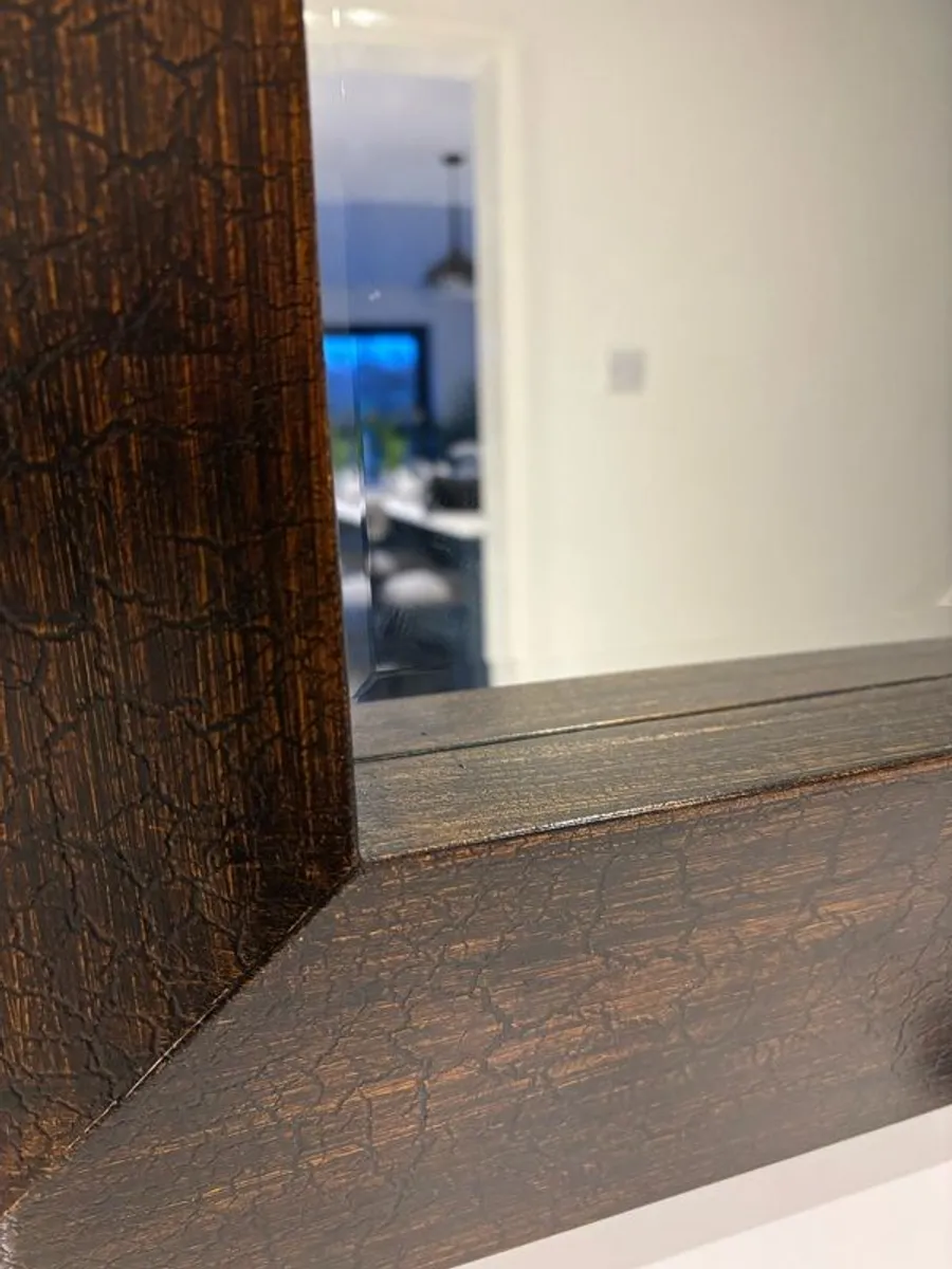 Large Walnut Mirror - Image 3