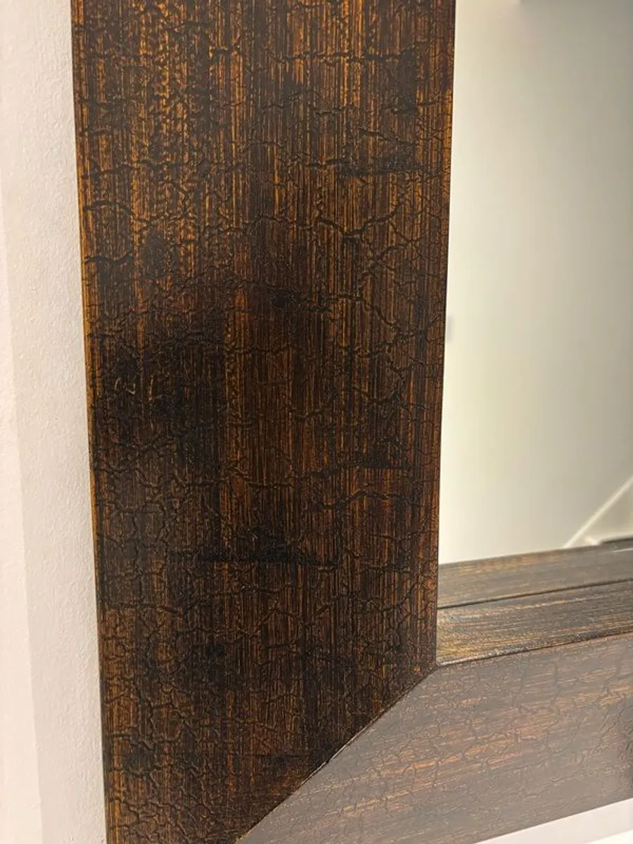 Large Walnut Mirror - Image 4
